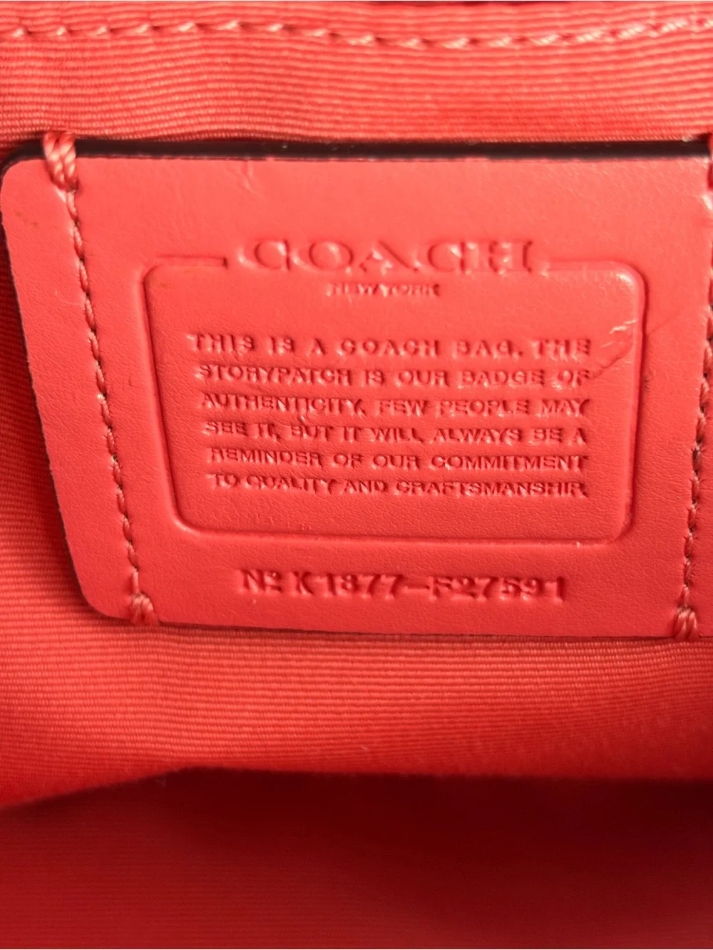 Coach Sierra Mini Satchel/Crossbody Bright Coral Pink Crossgrain Leather